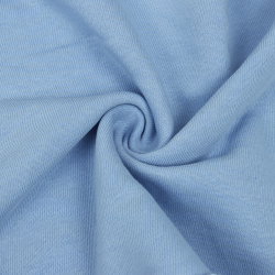 Ткань Футер 3-х нитка, Петля, цвет Светло-Голубой (на отрез)  в Костроме