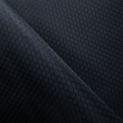 Ткань Оксфорд 300D PU Рип-Стоп СОТЫ, цвет Черный (на отрез)  в Костроме