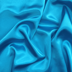 *Ткань Атлас-сатин, цвет Голубой (на отрез)  в Костроме