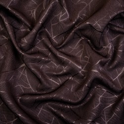Ткань Блэкаут для штор &quot;Ледовое тиснение цвет Темно-Коричневый&quot; (на отрез)  в Костроме
