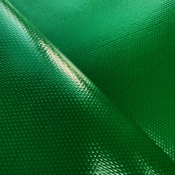 Ткань ПВХ 600 гр/м2 плотная, Зелёный (Ширина 150см), на отрез  в Костроме