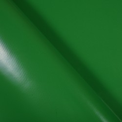 Тентовый материал ПВХ 450 гр/м2, Зелёный (Ширина 160см), на отрез  в Костроме, 450 г/м2, 799 руб