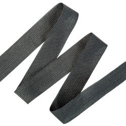Окантовочная лента-бейка, цвет Чёрный 22мм (на отрез)  в Костроме