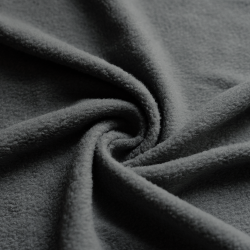 Ткань Флис Односторонний 130 гр/м2, цвет Серый (на отрез)  в Костроме