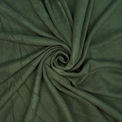 Ткань Флис Односторонний 130 гр/м2, цвет Темный хаки (на отрез)  в Костроме