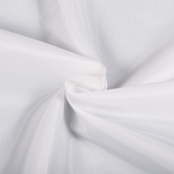 Ткань подкладочная Таффета 190Т, цвет Белый (на отрез)  в Костроме