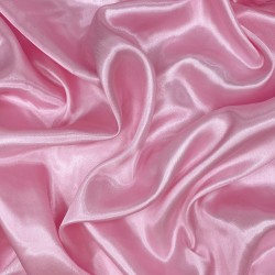 Ткань Атлас-сатин, цвет Розовый (на отрез)  в Костроме