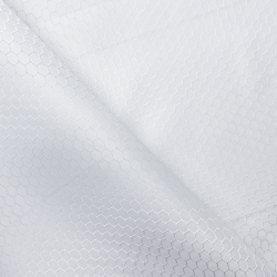 Ткань Оксфорд 300D PU Рип-Стоп СОТЫ, цвет Белый (на отрез)  в Костроме