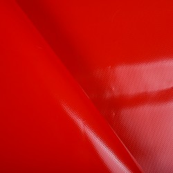 Ткань ПВХ 450 гр/м2, Красный (на отрез)  в Костроме