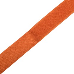 Контактная лента 25мм цвет Оранжевый (велькро-липучка, на отрез)  в Костроме