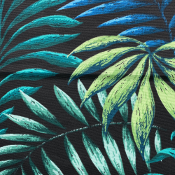 Интерьерная ткань Дак (DUCK), принт &quot;Тропические листья&quot; (на отрез)  в Костроме