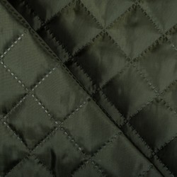 Стеганая подкладочная ткань с синтепоном (100гр/м2), цвет Хаки (на отрез)  в Костроме