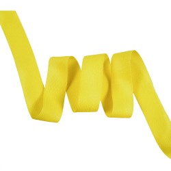 Окантовочная лента-бейка, цвет Жёлтый 22мм (на отрез)  в Костроме