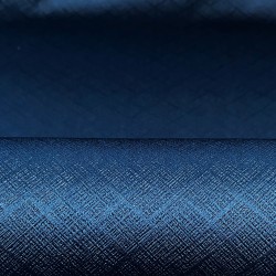 Ткань Блэкаут для штор светозатемняющая 100% &quot;Орнамент Синий&quot; (на отрез)  в Костроме